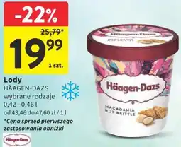 Intermarche Lody HÄAGEN-DAZS wybrane rodzaje oferta