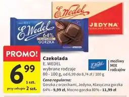 Intermarche Czekolada E. Wedel wybrane rodzaje oferta