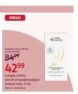 Rossmann Long4Lashes, serum przyspieszające wzrost rzęs oferta
