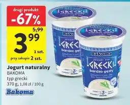 Intermarche Jogurt naturalny Bakoma typ grecki oferta