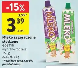 Intermarche Mleko zagęszczone słodzone Gostyń wybrane rodzaje oferta