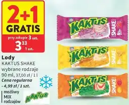 Intermarche Lody KAKTUS SHAKE wybrane rodzaje oferta
