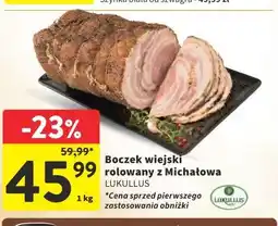 Intermarche Boczek wiejski rolowany z Michałowa LUKULLUS oferta