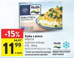 Intermarche Ryba z pieca FROSTA wybrane rodzaje oferta