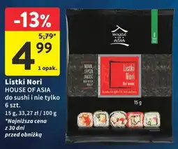 Intermarche Listki Nori HOUSE OF ASIA do sushi i nie tylko oferta
