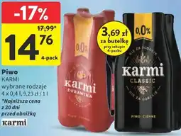 Intermarche Piwo KARMI wybrane rodzaje oferta