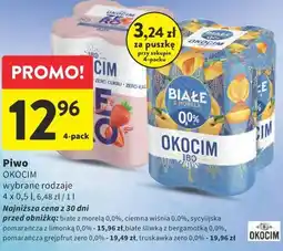 Intermarche Piwo OKOCIM wybrane rodzaje oferta