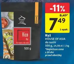 Intermarche Ryż HOUSE OF ASIA do sushi oferta