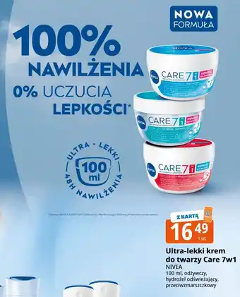 E.Leclerc Ultra-lekki krem do twarzy Care 7w1 NIVEA oferta