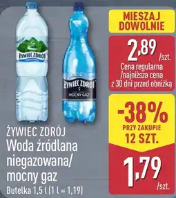 ALDI Woda źródlana Żywiec zdrój oferta