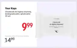 Rossmann Chusteczki do higieny intymnej Your Kaya biodegradowalne spłukiwalne oferta