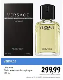 Rossmann Woda toaletowa dla mężczyzn Versace L'Homme oferta