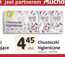 Marketvita Chusteczki higieniczne Auchan 10-pak oferta