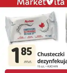 Marketvita Chusteczki dezynfekujące Auchan oferta