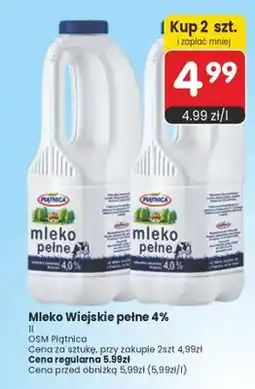 Market Point Mleko Wiejskie pełne 4% Piątnica oferta