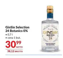 Makro Napój bezalkoholowy GinSin Selection 24 Botanics 0% oferta