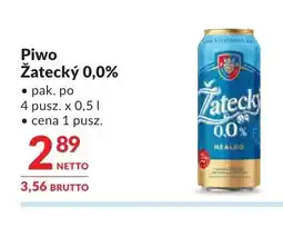 Makro Piwo bezalkoholowe Žatecký 4-pak oferta