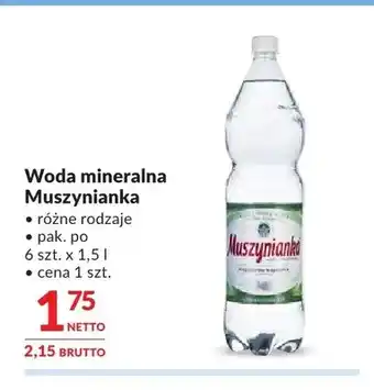 Makro Woda mineralna Muszynianka oferta