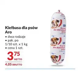 Makro Kiełbasa dla psów Aro z wołowiną oferta