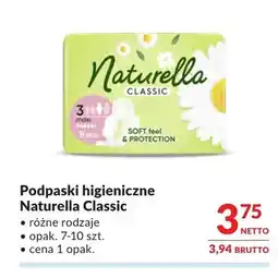 Makro Podpaski higieniczne Naturella Classic oferta