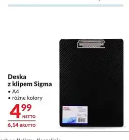 Makro Deska z klipem Sigma A4 oferta