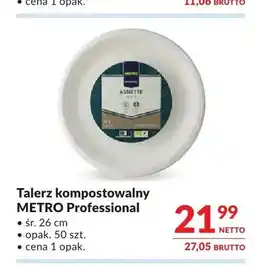 Makro Talerze kompostowalne METRO Professional oferta
