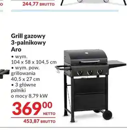 Makro Grill gazowy 3-palnikowy Aro oferta