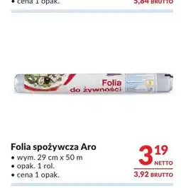 Makro Folia spożywcza Aro 29 cm x 50 m oferta