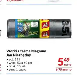 Makro Worki na śmieci z taśmą Jan Niezbędny Magnum oferta