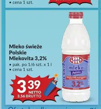 Makro Mleko świeże Polskie Mlekovita 3,2% oferta