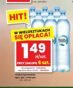 EMMA market Woda Kropla Beskidu lekko gazowana oferta