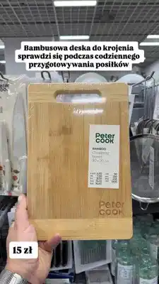 Pepco Bambusowa deska do krojenia Peter Cook oferta