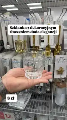 Pepco Szklanka z dekoracyjnym tłoczeniem oferta