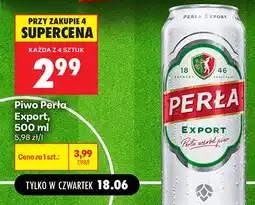 Biedronka Piwo Perła Export oferta