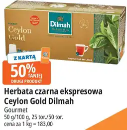 E.Leclerc Herbata czarna ekspresowa Ceylon Gold Dilmah oferta
