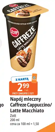 E.Leclerc Napój mleczny Caffreze Cappuccino/ Latte Macchiato oferta