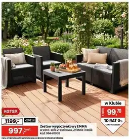 Leroy Merlin Keter Zestaw wypoczynkowy EMMA oferta