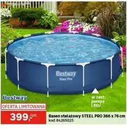 Leroy Merlin Bestway Basen stelażowy STEEL PRO 366 x 76 cm oferta