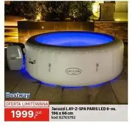 Leroy Merlin Bestway Jacuzzi LAY-Z-SPA PARIS LED 6-os. 196 x 66 cm oferta