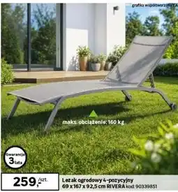 Leroy Merlin Leżak ogrodowy 4-pozycyjny RIVERA oferta