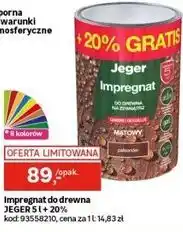 Leroy Merlin Impregnat do drewna JEGER 5 l + 20% oferta
