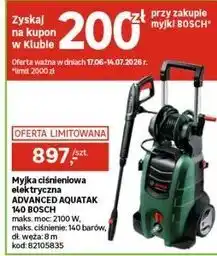 Leroy Merlin Myjka ciśnieniowa elektryczna ADVANCED AQUATAK 140 BOSCH oferta