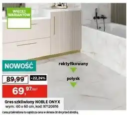 Leroy Merlin Gres szkliwiony NOBLE ONYX oferta