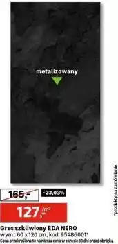Leroy Merlin Gres szkliwiony EDA NERO oferta