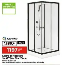 Leroy Merlin Kabina z brodzikiem SMART 80 x 80 x 200 cm oferta