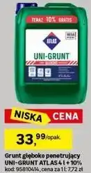 Leroy Merlin ATLAS UNI-GRUNT Grunt głęboko penetrujący 4 l + 10% oferta