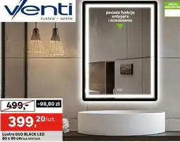 Leroy Merlin Lustro DUO BLACK LED 60 x 80 cm oferta