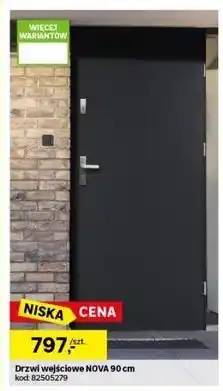 Leroy Merlin Drzwi wejściowe NOVA 90 cm oferta