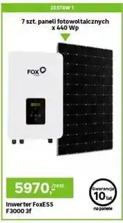 Leroy Merlin Zestaw fotowoltaiczny z inwerterem FoxESS F3000 3f oferta