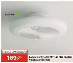 Leroy Merlin Lampowentylator PATNA LED z pilotem 48 cm oferta